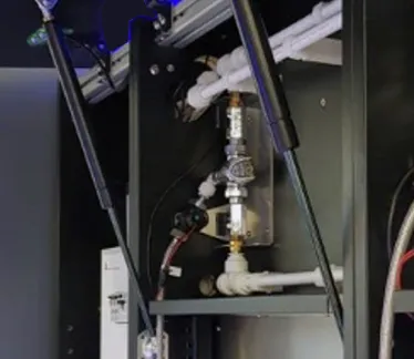 gas spring for control panels