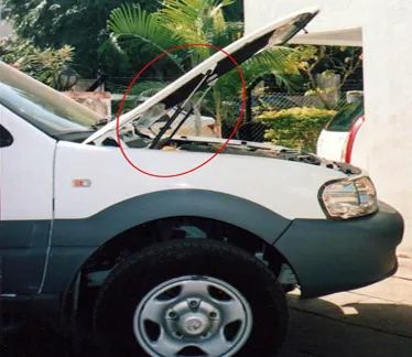 Gas Spring For Safari Bonnet