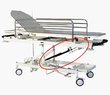 Lockable Gas Spring For Emergency Casualty Trolleys